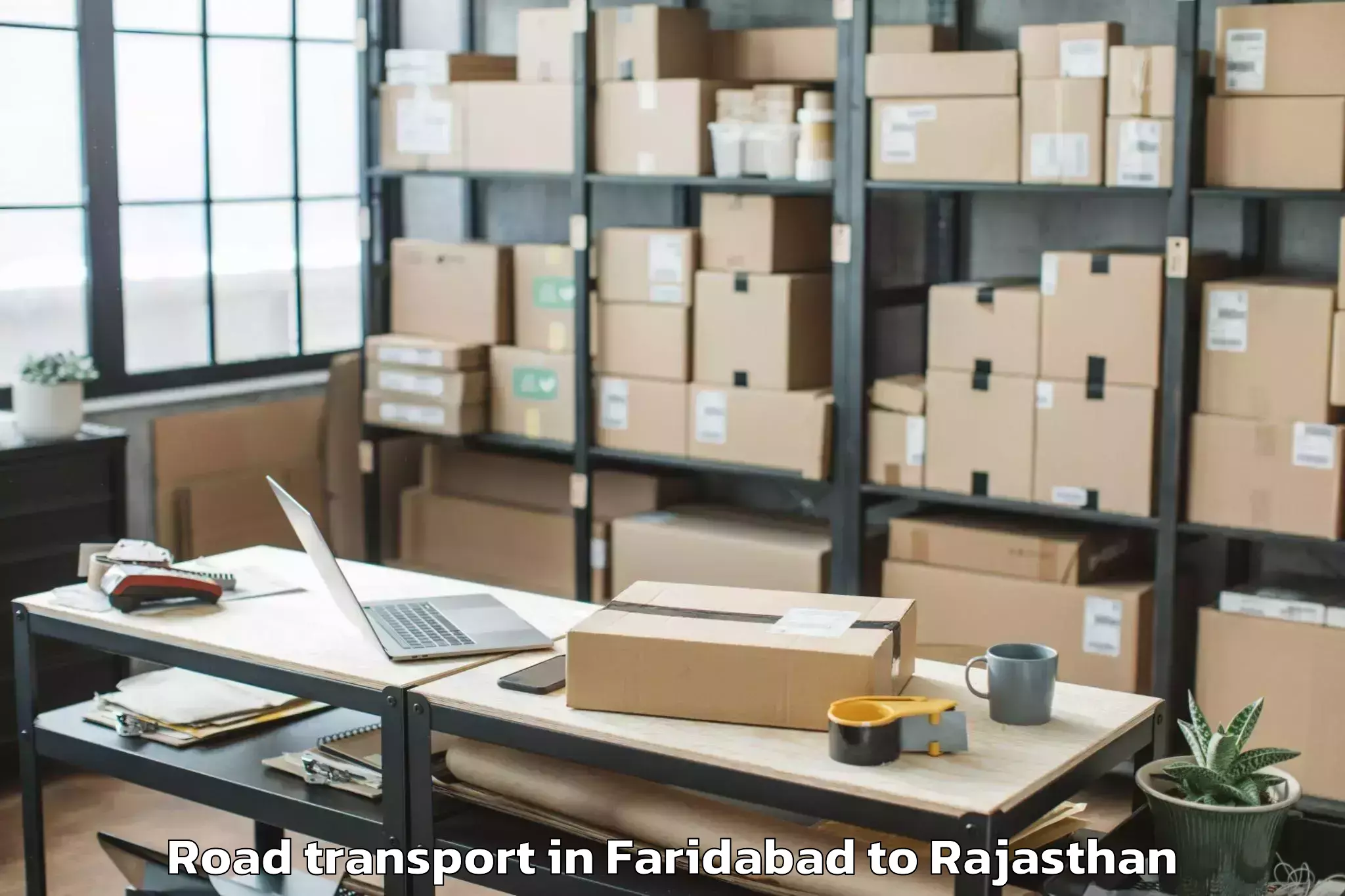 Book Faridabad to Chauth Ka Barwara Road Transport Online